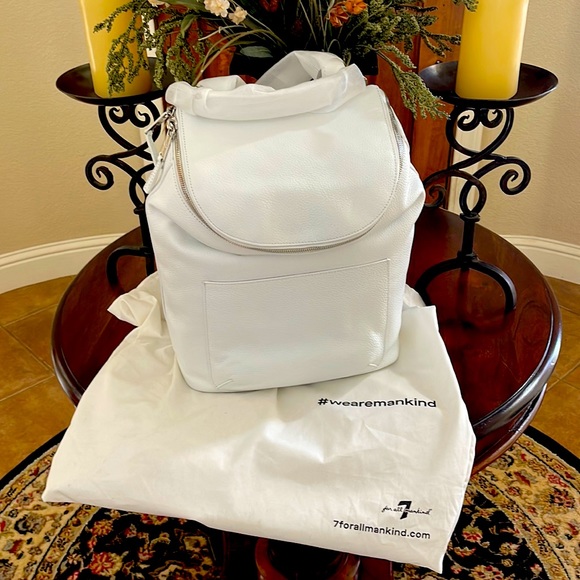 7 For All Man Kind Leather Backpack - Picture 1 of 8